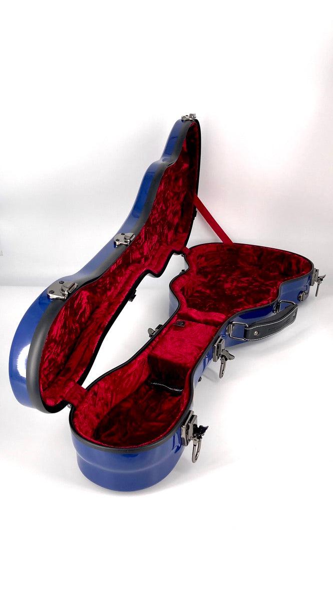 Crossrock Fiberglas Case in blau für Bariton