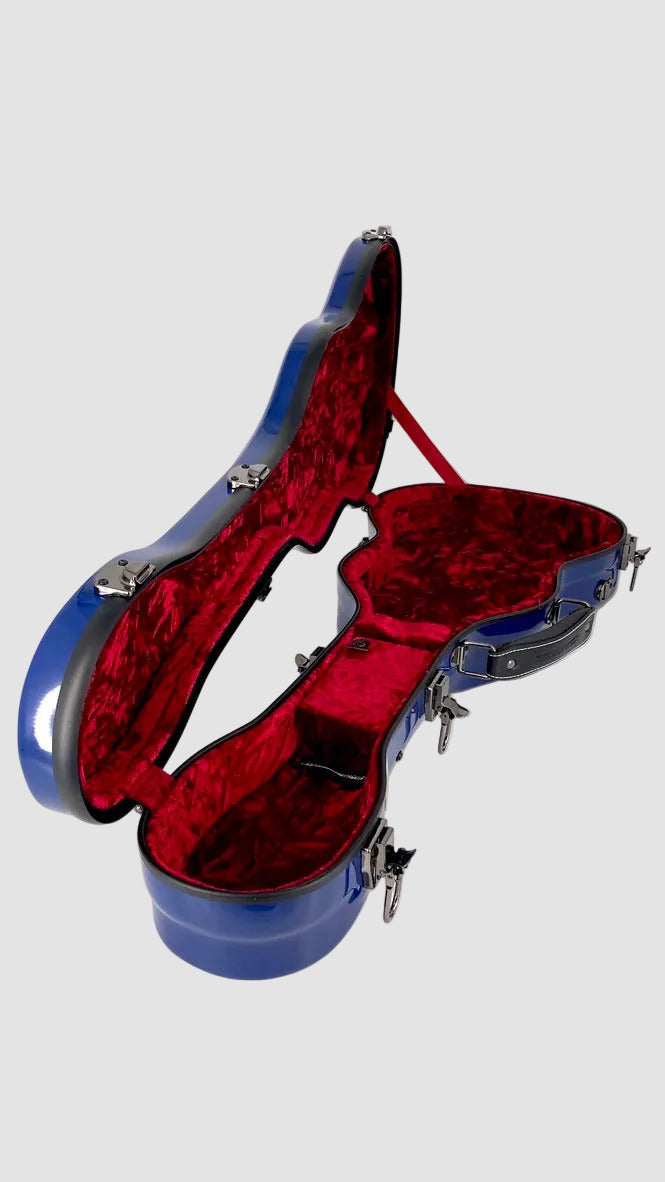 Crossrock Fiberglas Case in blau für Bariton