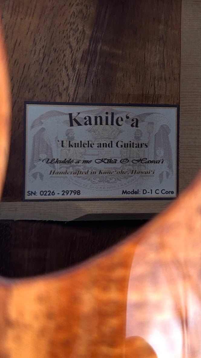 Kanile'a D1 Concert Core