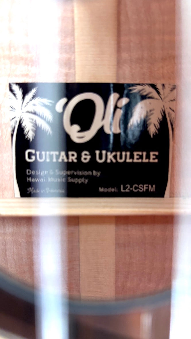 'Oli L2 Concert Spruce Flamed Maple gloss (L2-CSFM)