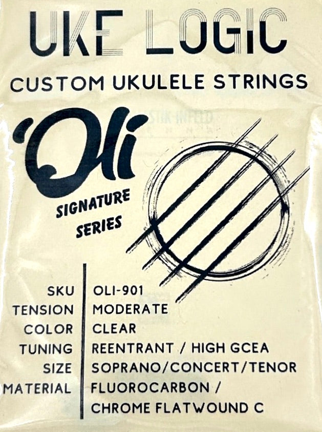 'Oli Signature Series Ukulele Saiten by UKE LOGIC - high G mit wound C (OLI 901)