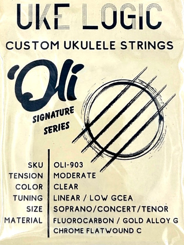 'Oli Signature Series Ukulele Saiten by UKE LOGIC - low G mit wound C (OLI 903)