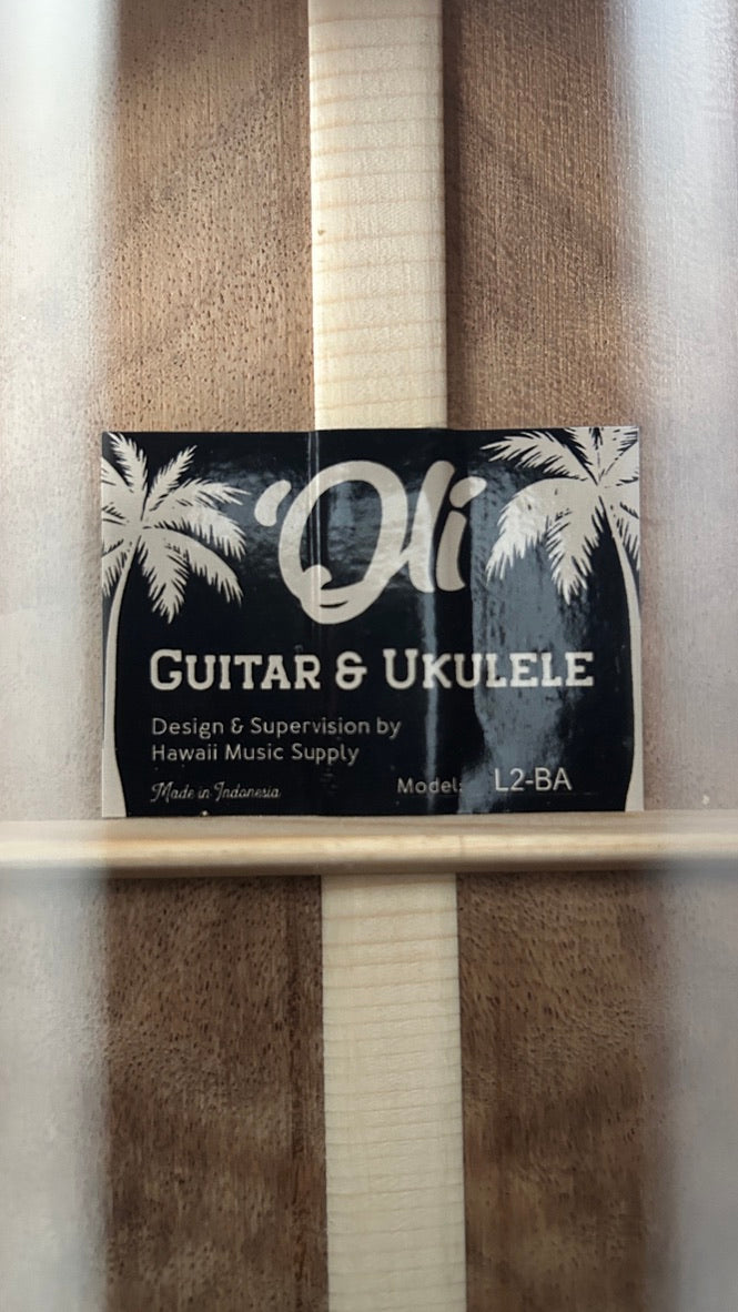 'Oli L2 Bariton Acacia gloss Monstera Inlay (L2-BA)