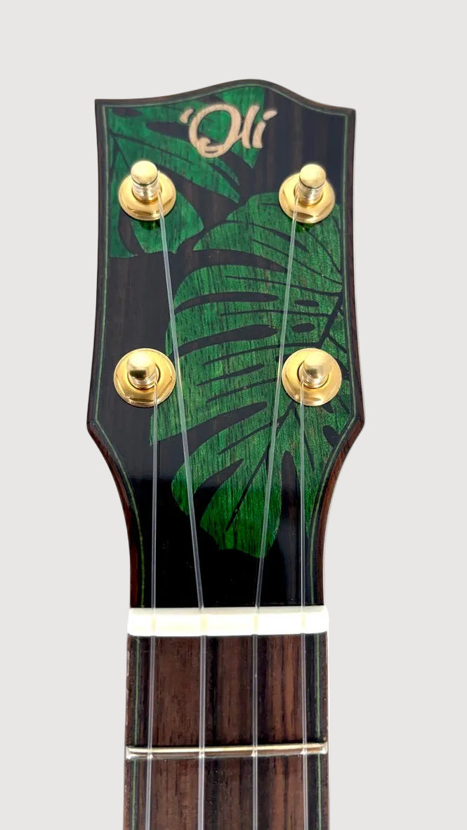'Oli L2 Concert Acacia gloss Monstera Inlay (L2-CA)