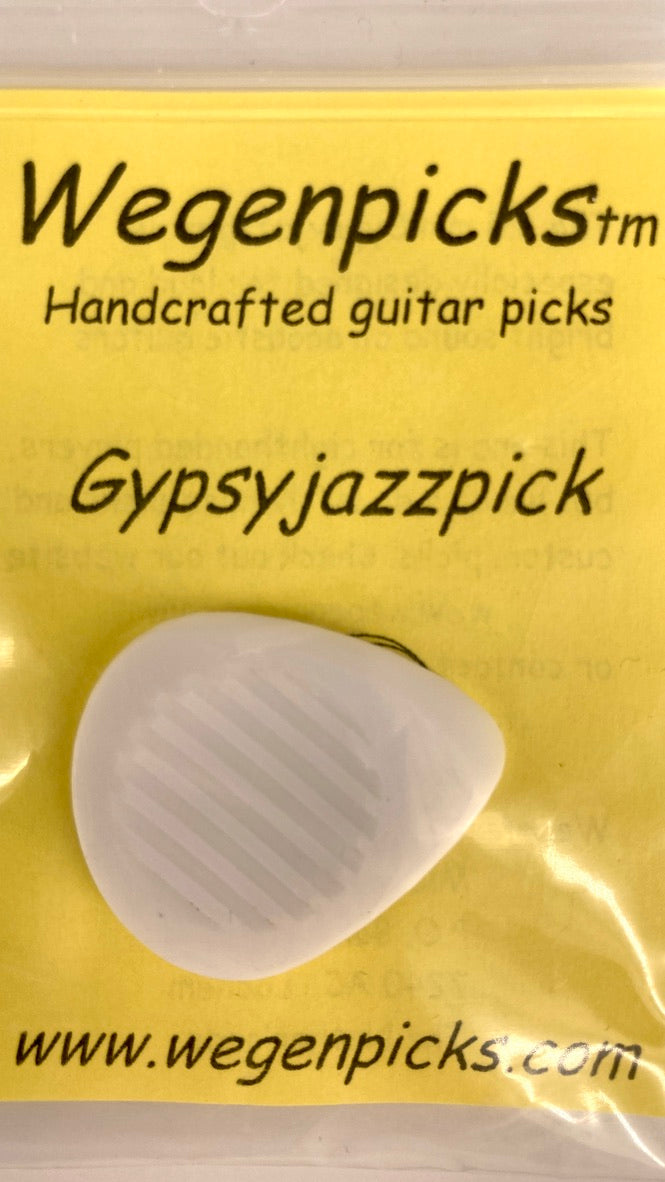 Wegen Plektrum "Gypsyjazzpick" weiß