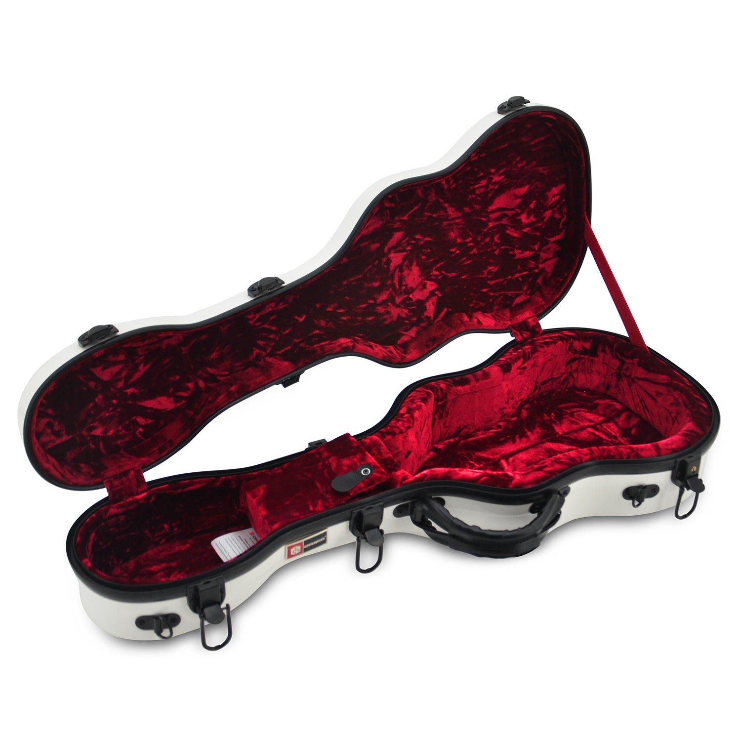 Crossrock Fiberglas Case in weiß für Concert