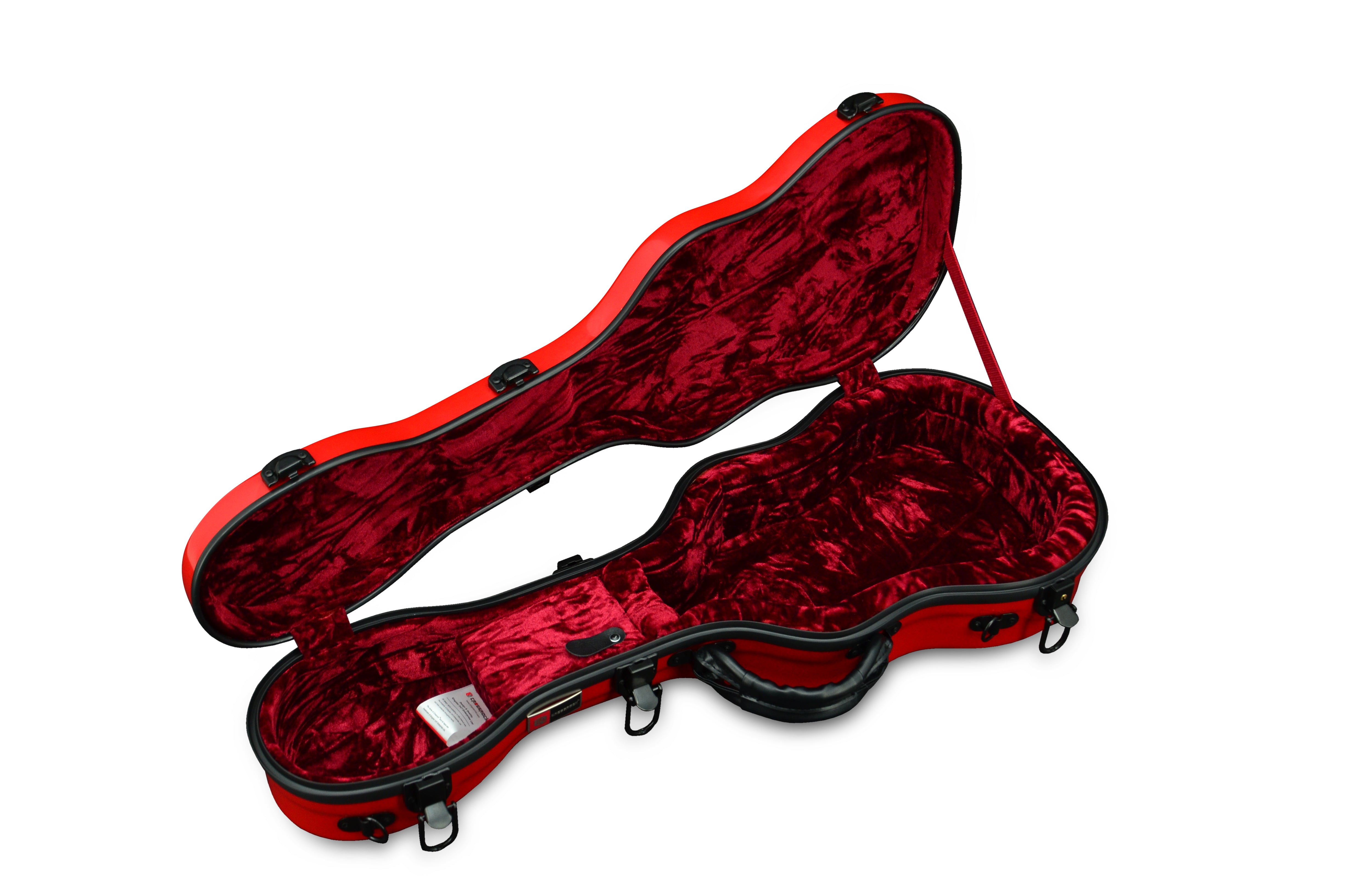 Crossrock Fiberglas Case in rot für Concert