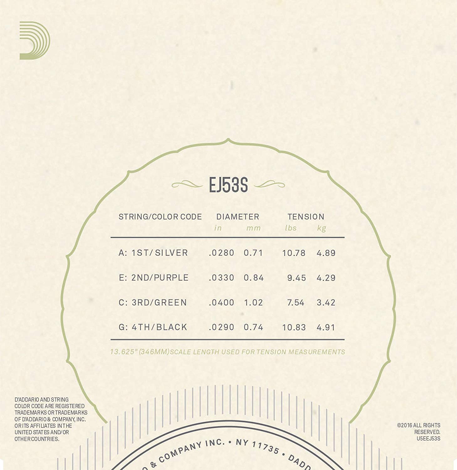 D'Addario EJ53S Sopran