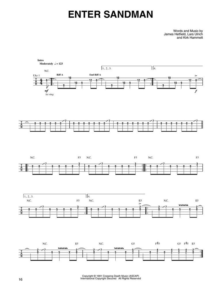 Metallica for Ukulele