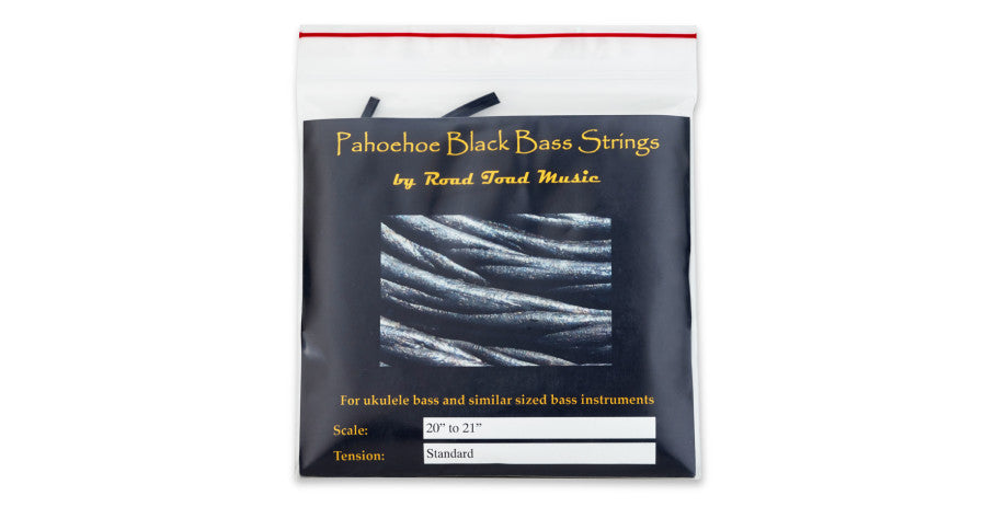 Road Toad Pahoehoe Black Ukulelen Bass Saiten