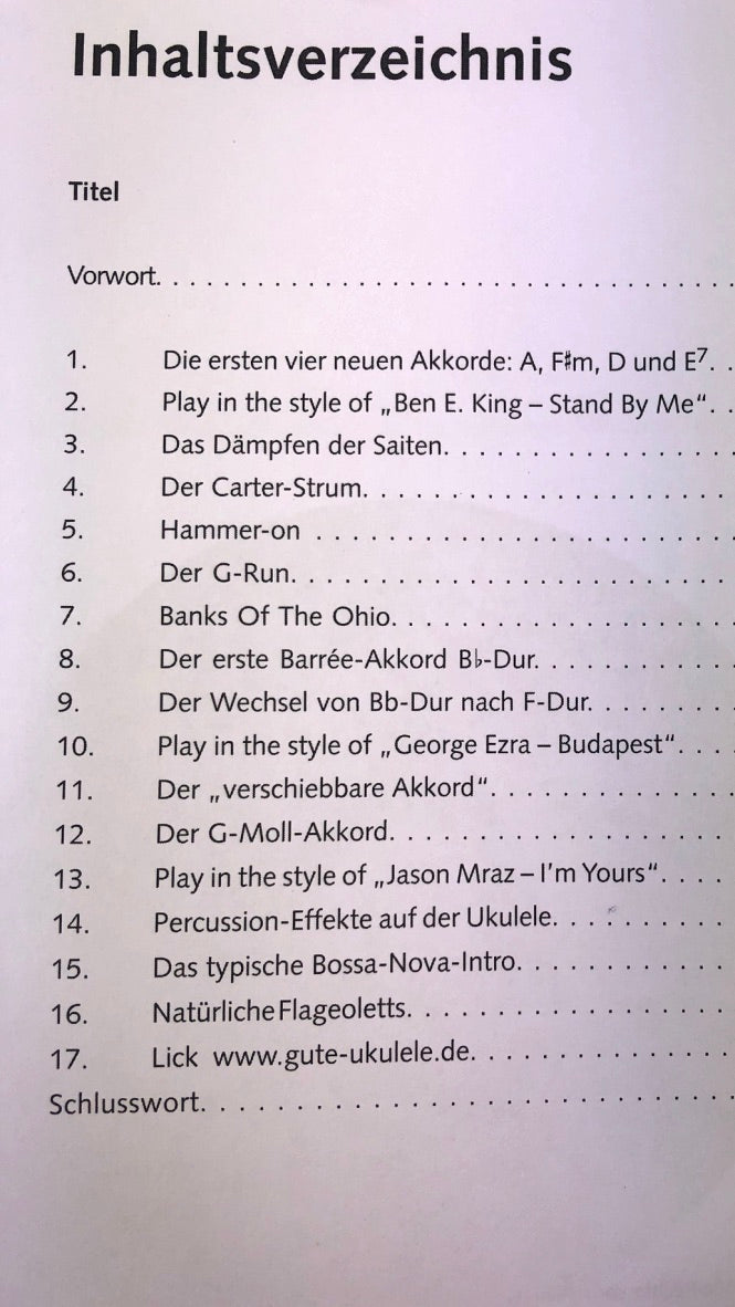 Das Ukulelenbuch 2nd Level