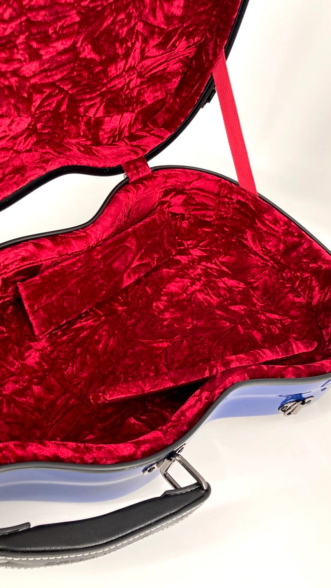 Crossrock Fiberglas Case in blau für Bariton