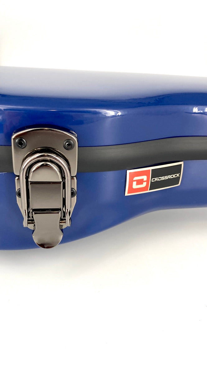 Crossrock Fiberglas Case in blau für Bariton