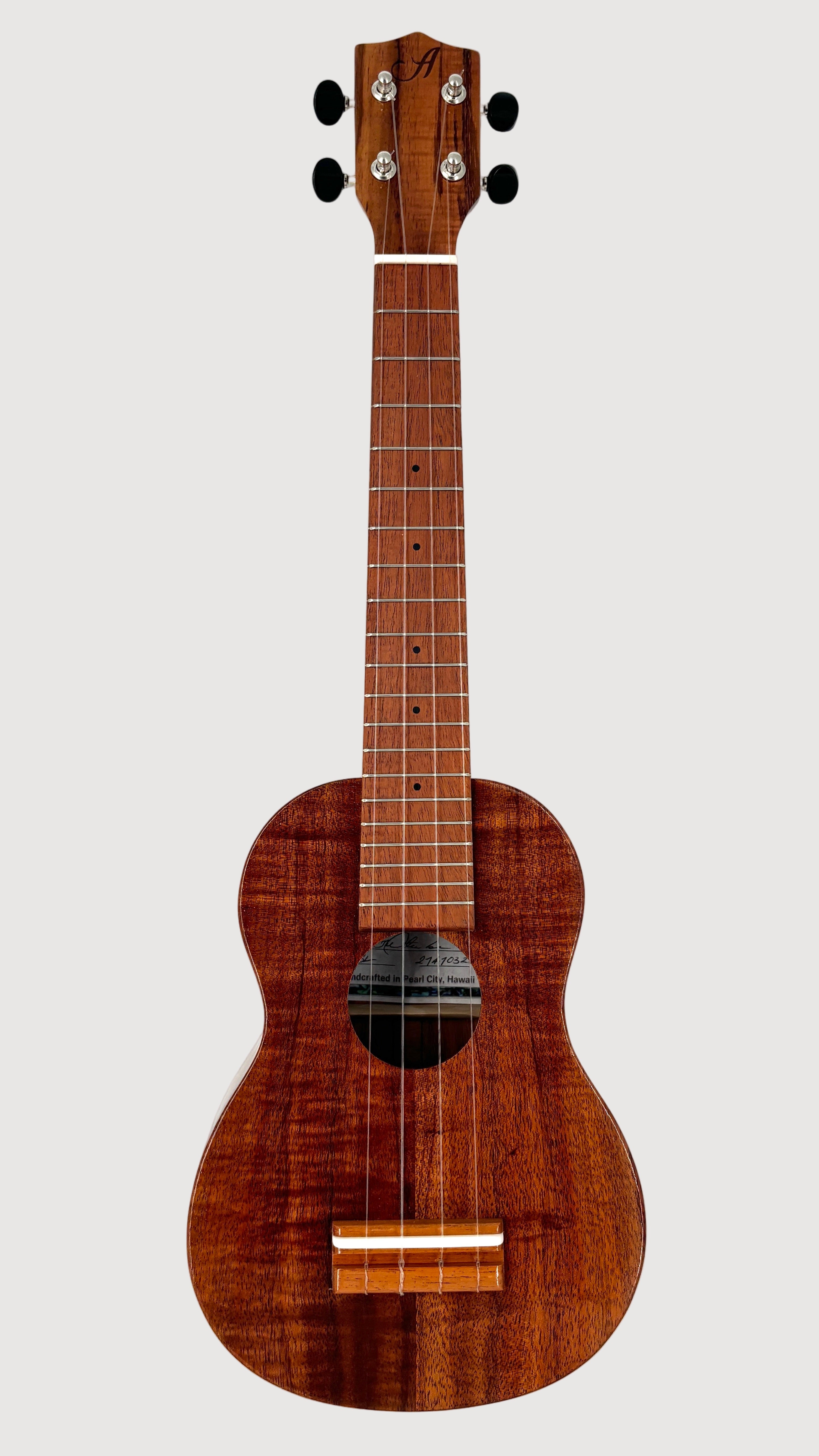 Ana'ole ASL Sopran Longneck Curly Koa