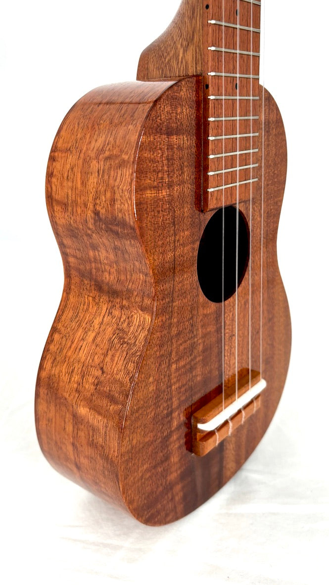 Ana'ole ASL Sopran Longneck Curly Koa