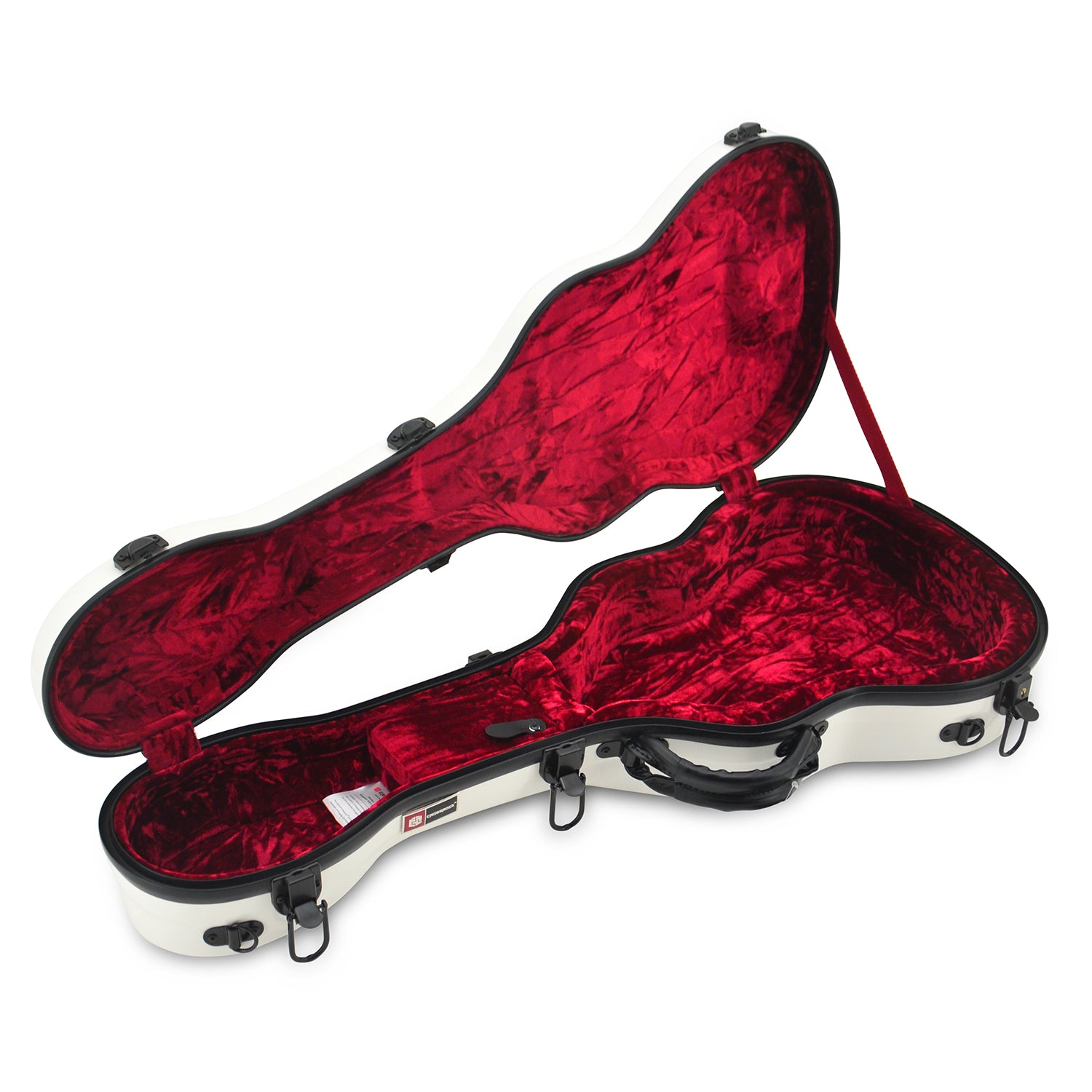 Crossrock Fiberglas Case in weiß für Bariton