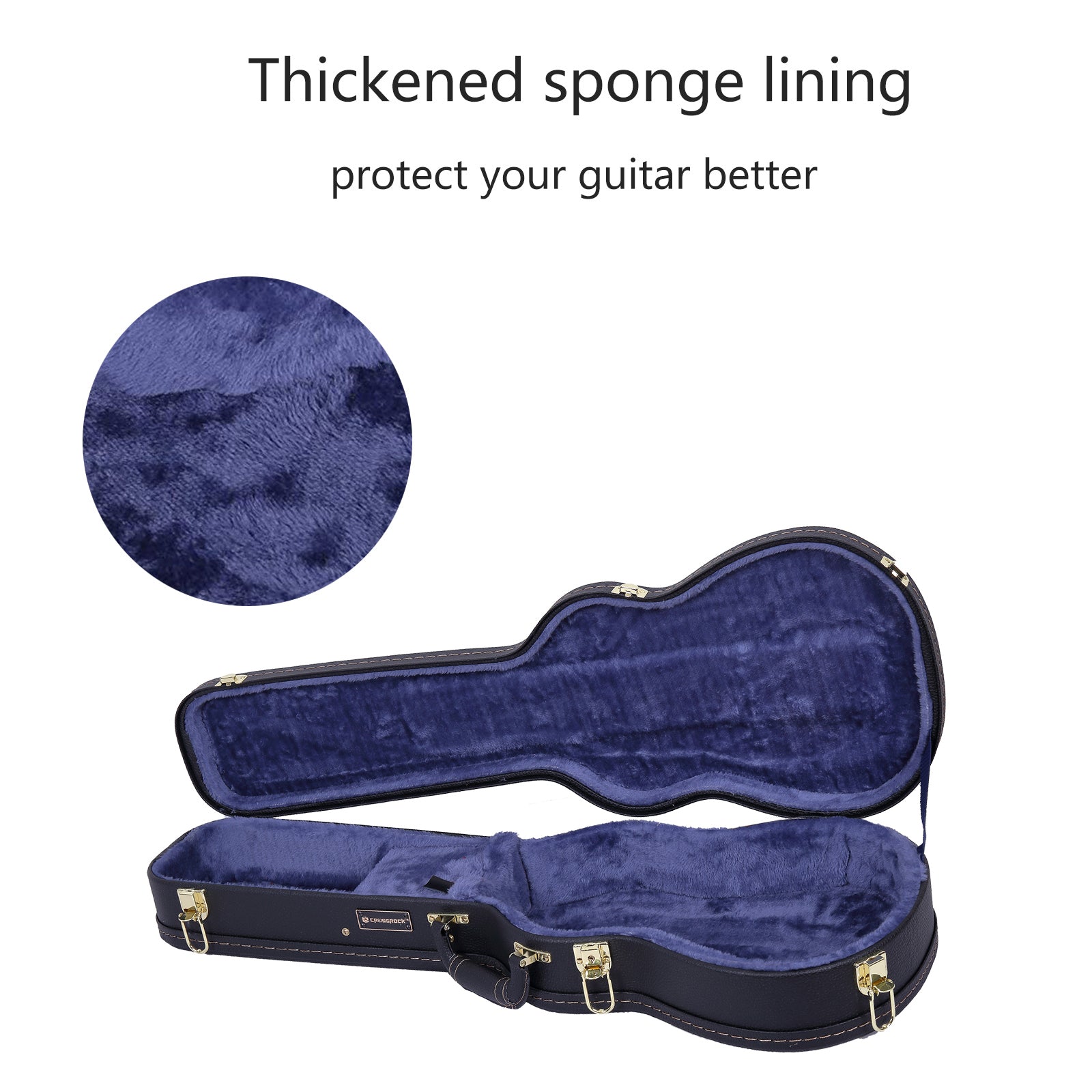 Crossrock CRW600 Holzkoffer schwarz für Bariton