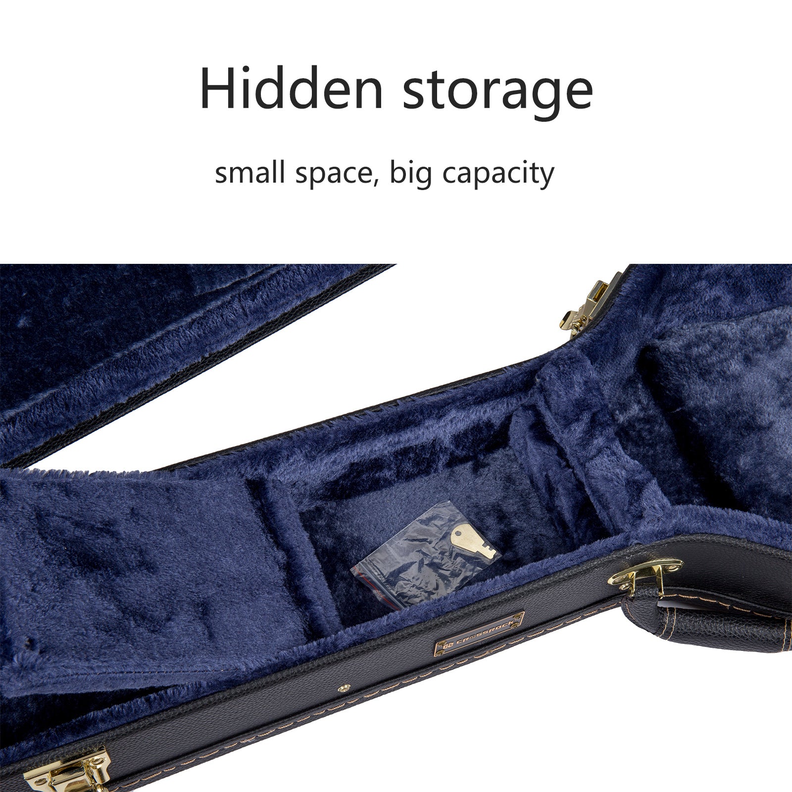 Crossrock CRW600 Holzkoffer schwarz für Bariton