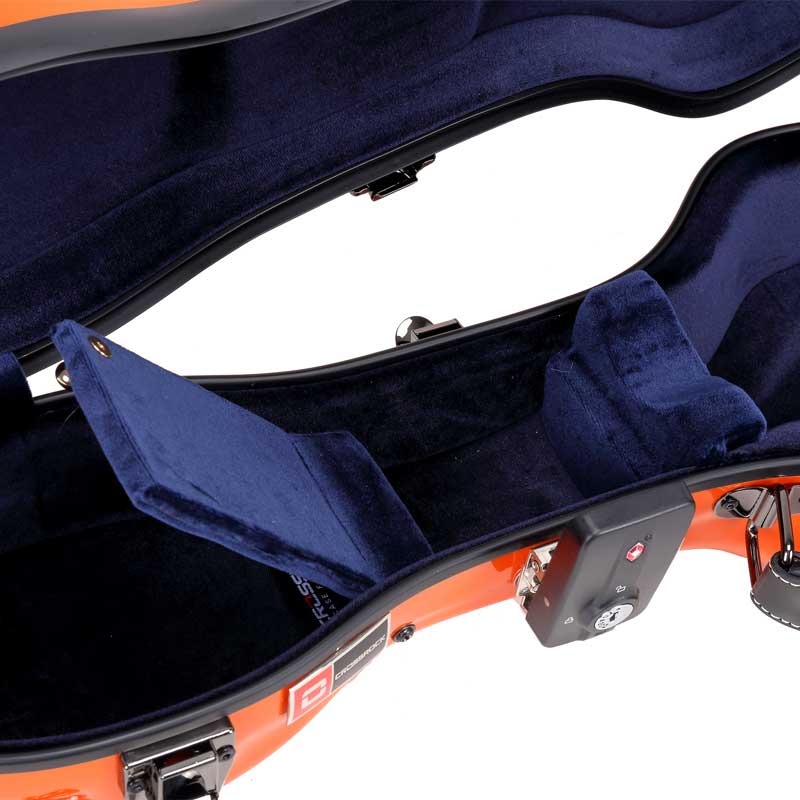 Crossrock Fiberglas Case Deluxe in orange für Concert