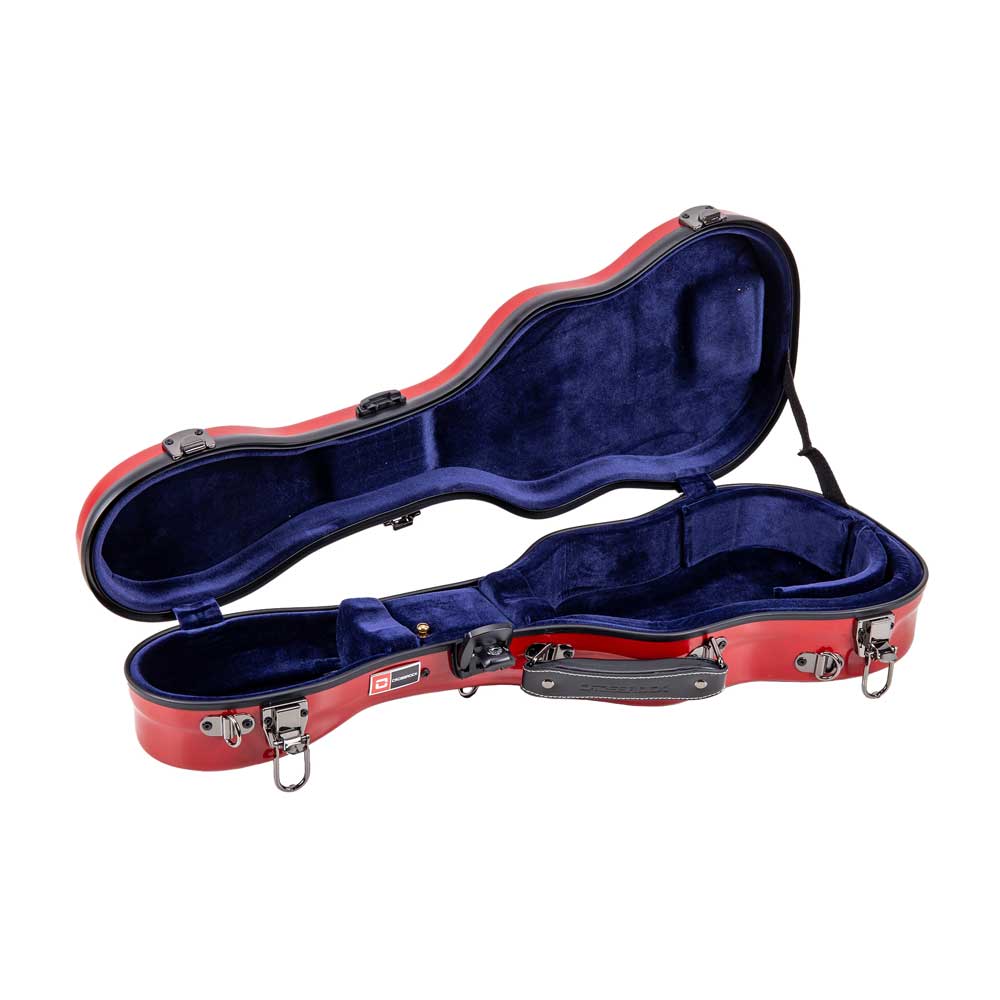 Crossrock Fiberglas Case Deluxe in rot für Concert