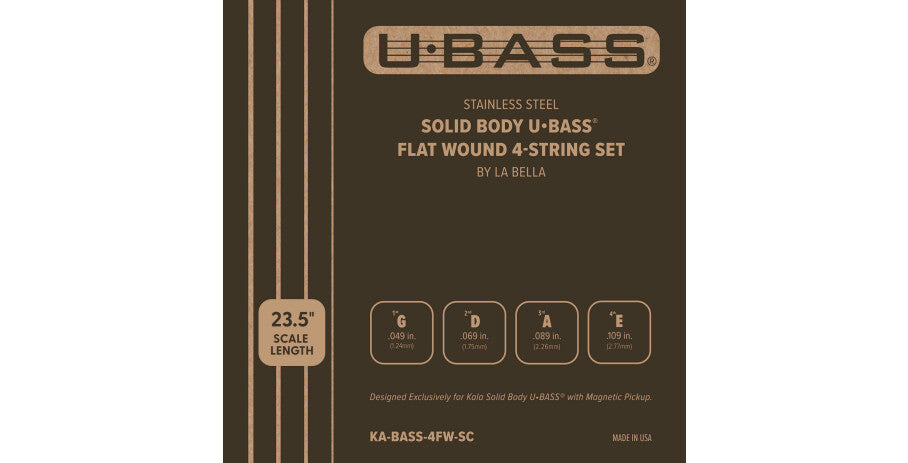 UBass Flatwound 4-string Set für Solid Body