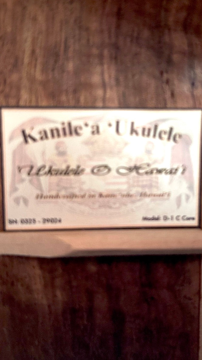 Kanile'a D1 Concert Core