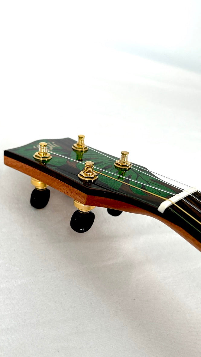 'Oli L2 Tenor Acacia gloss Monstera Inlay (L2-TA)