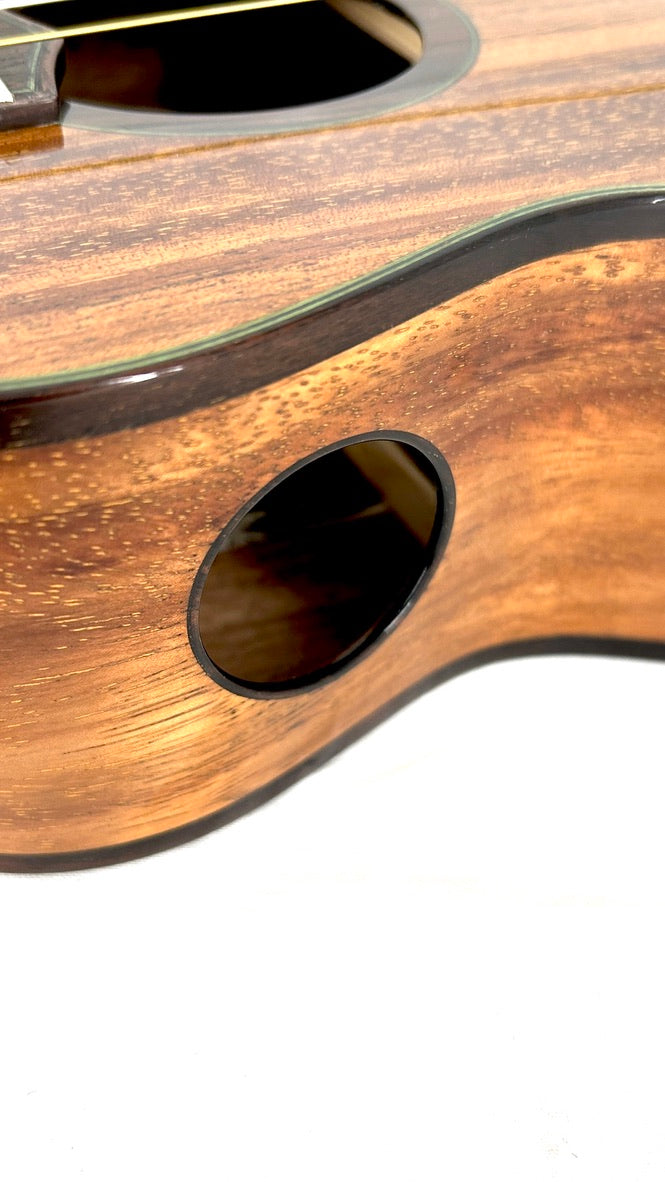 'Oli L2 Tenor Acacia gloss Monstera Inlay (L2-TA)