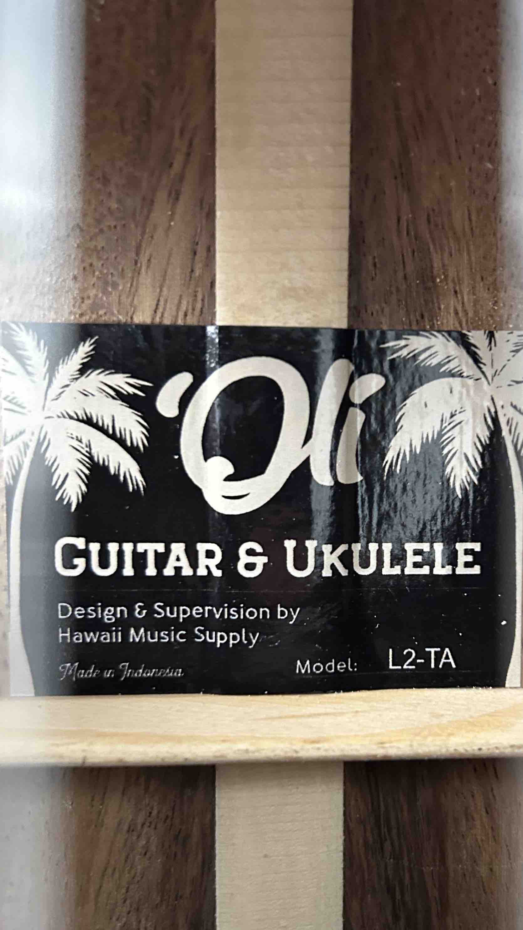 'Oli L2 Tenor Acacia gloss Monstera Inlay (L2-TA)