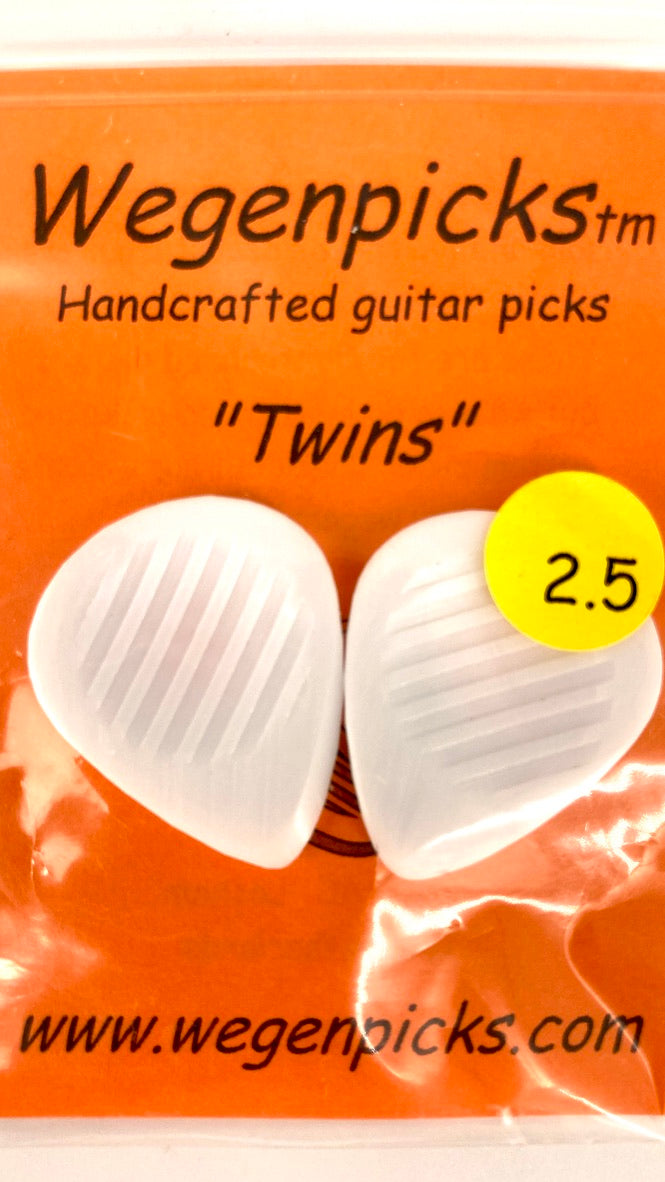 Wegen Plektrum "Twins" 2,5 weiß