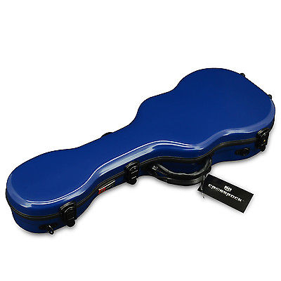 Crossrock Fiberglas Case in blau für Concert