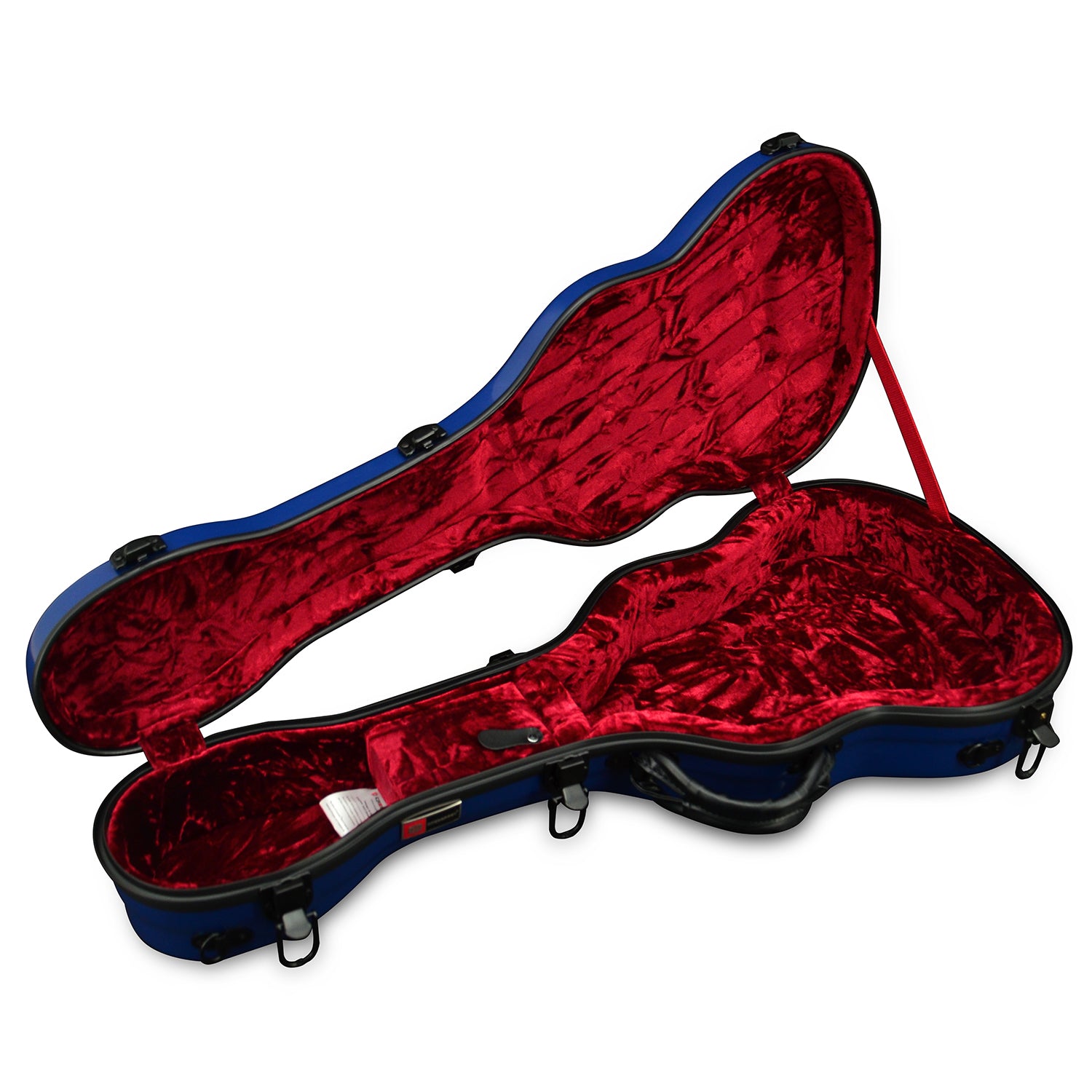 Crossrock Fiberglas Case in blau für Tenor