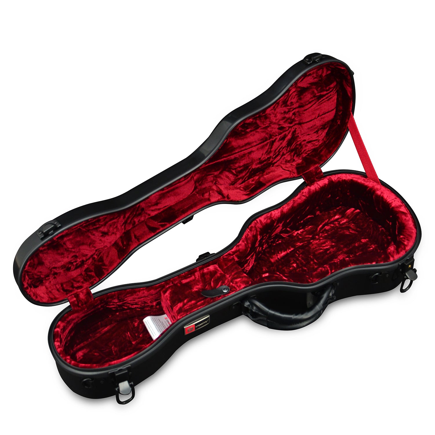 Crossrock Fiberglas Case in schwarz für Sopran